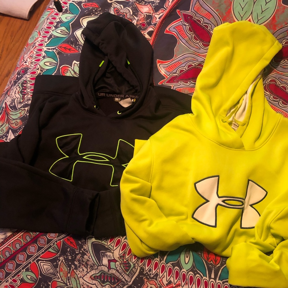 2 under Armour hoodies